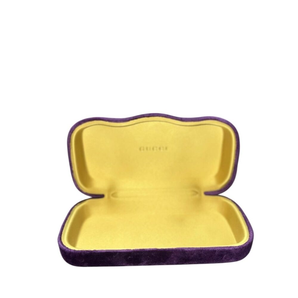 Authentic Large Gucci Eyeglasses Sunglasses Case Purple Velvet - Picture 2 of 5